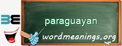 WordMeaning blackboard for paraguayan